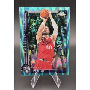 2025-26 Topps Chrome Ivica Zubac #63 Aqua Raywave Refractor /199 L.A.‎ Clippers
